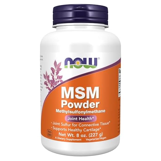 NOW Supplements, MSM (Methylsulfonylmethane) Powder, Supports Healthy Cartilage*, Joint Health*, 8-Ounce