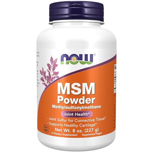 NOW Foods Supplements, MSM (Methylsulfonylmethane) Powder, Supports Healthy Cartilage*, Joint Health*, 8-Ounce