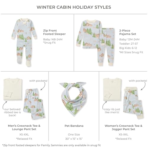 Burt's Bees Baby Family Matching Holiday Pajamas - Organic Cotton PJs for Infants, Toddlers, Kids, Men, and Women2
