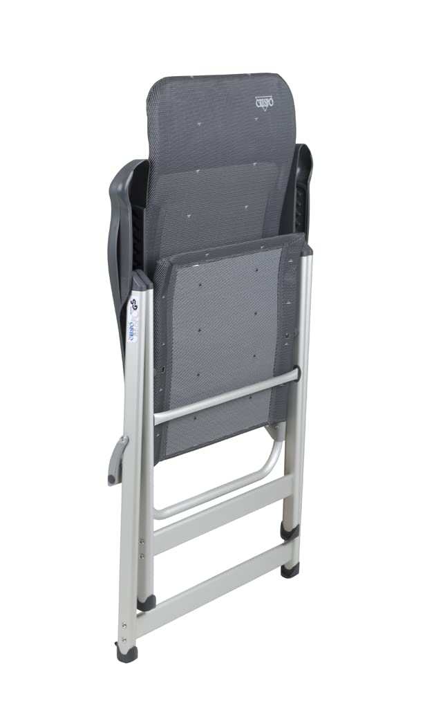Crespo - Silla de Camping reclinable - 7 Posiciones - AL-237 - Gris Oscuro