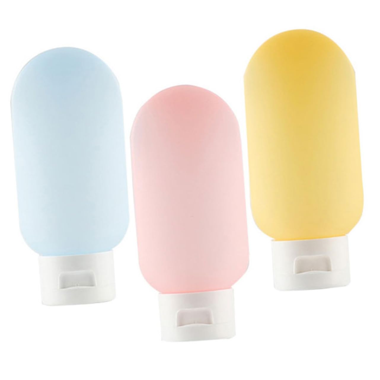 minkissy 12piezas Botellas De Viaje Para Cosméticos Contenedores Transparentes Squeeze Para Lociones y Champús Prácticos y Livianos Para Almacenamiento De Maquillaje y Cuidado Personal