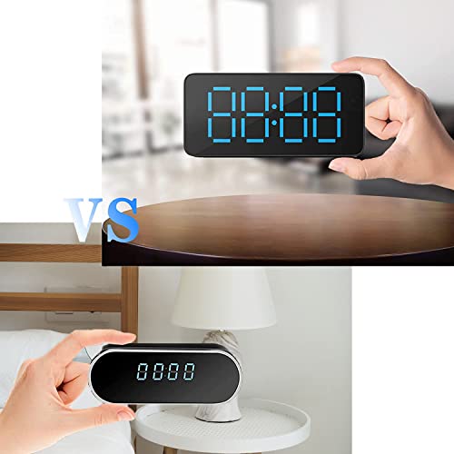 Pomocuty Hidden Camera Clock 4K Hd Wifi Spy Camera, Loop Recording With Night Vision Motion Detection Wireless Mini Security Camera,With Video Indoor Security Nanny Camera #TOP4