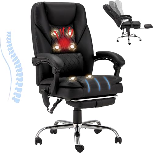 6-Point Massage Office Chair,Heated Executive Chair,Ergonomic Hom...