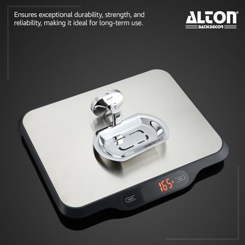 Image of ALTON AXO30601, Stainless Steel, Soap Dish Holder Wall Mounted | Soap Holder for Bathroom | Soap Stand for Wash Basin | Soap Case | Bathroom Accessories (Chrome)