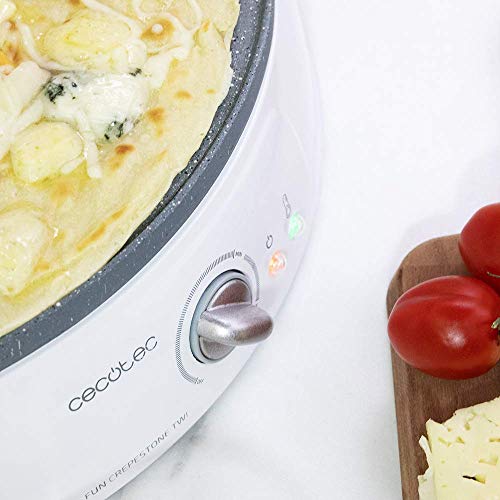 Cecotec Crepe Fun CrepeStone Twin, 1200 w Power und Antihaftbeschichtungsstein aus ökologischem Stein mit umkehrbarer… – Bild 7