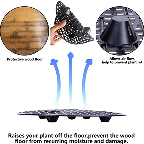 OUKEYI 6Pcs Plant Level Pot Elevator,20 cm / 8 Inch Heavy Duty Plant Stands - Image 4