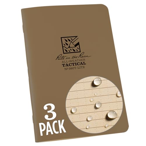 Carnet tactique Leader Book Rite in the Rain 980T-LITE imperméable 11,7x17,8 cm