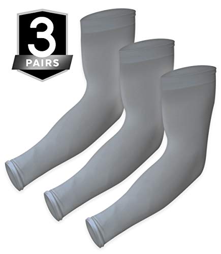 UV Sun Protection Arm Sleeves - Cooling Compression Sleeves for Men & Women