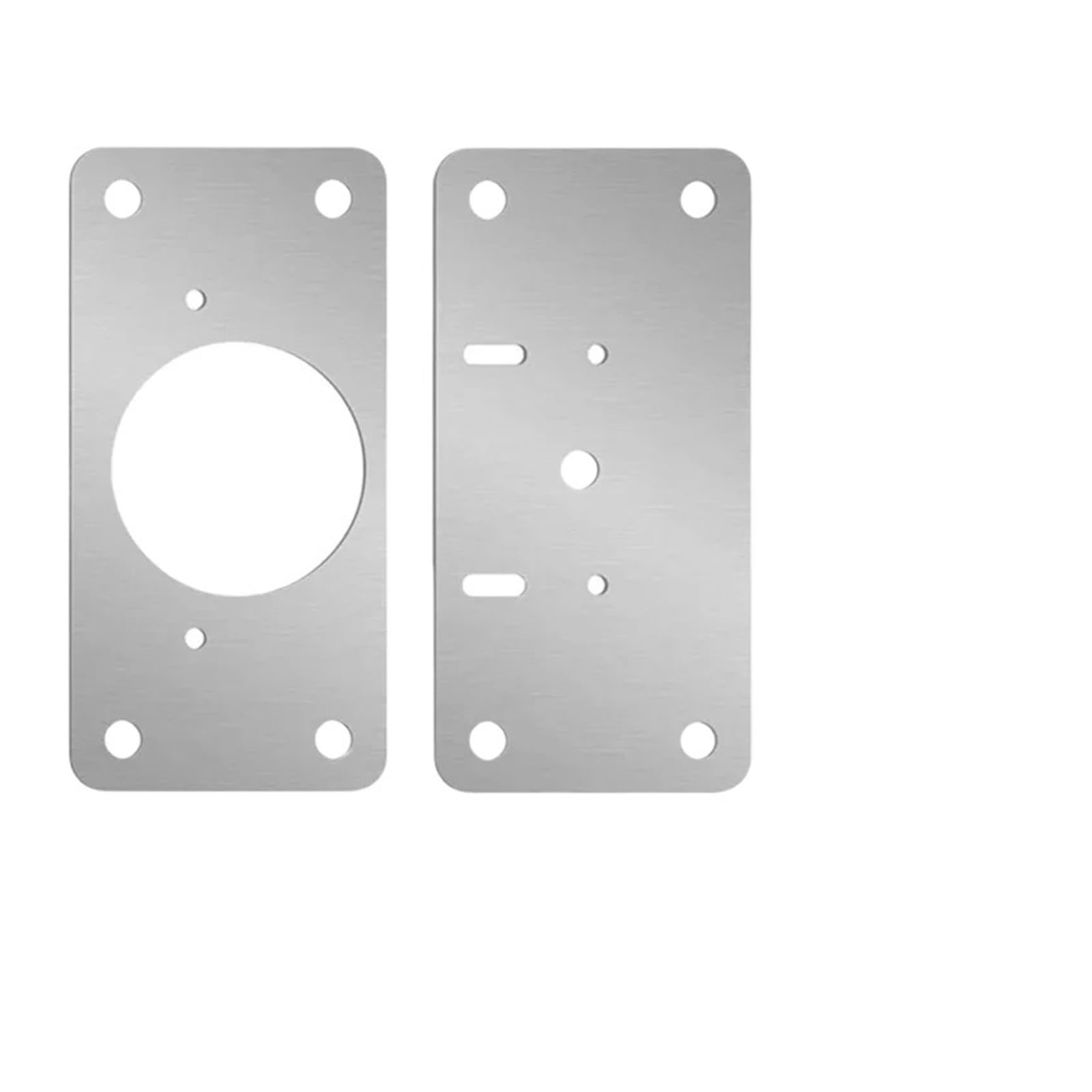 Plaque de réparation de charnière en acier inoxydable pour porte de cuisine (Lot de 2)