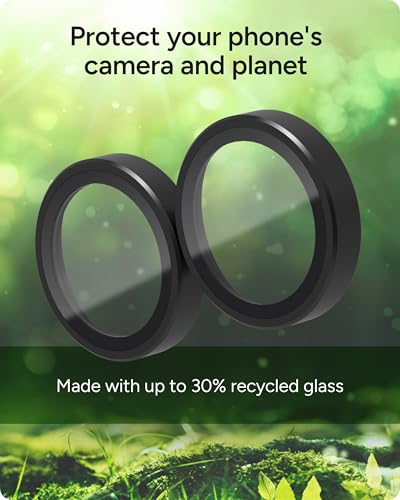 Image of ZAGG Glass Elite Anti-Reflective Samsung Galaxy Z Flip7 Camera Lens Protector - Anti-Glare Technology, Maximum Impact & Scratch Resistance, InvisibleShield, Smudge-Free Surface, Recycled Materials
