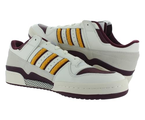 Image of adidas Forum Low CL Mens Shoes Size 13.5, Color: Team Maroon /Cloud White /Collegiate Gold