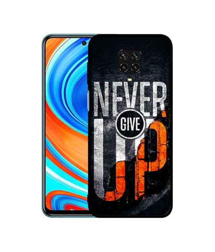 Image of Never Give Up Design Premium 2D Printed Metal Back Case Cover for Mi Redmi Note 9 Pro /Note 9 Pro Max /Poco M2 Pro