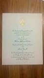 Official 1997 President Bill Clinton Inauguration Invitation 53rd Inaugural Vice President Al Gore