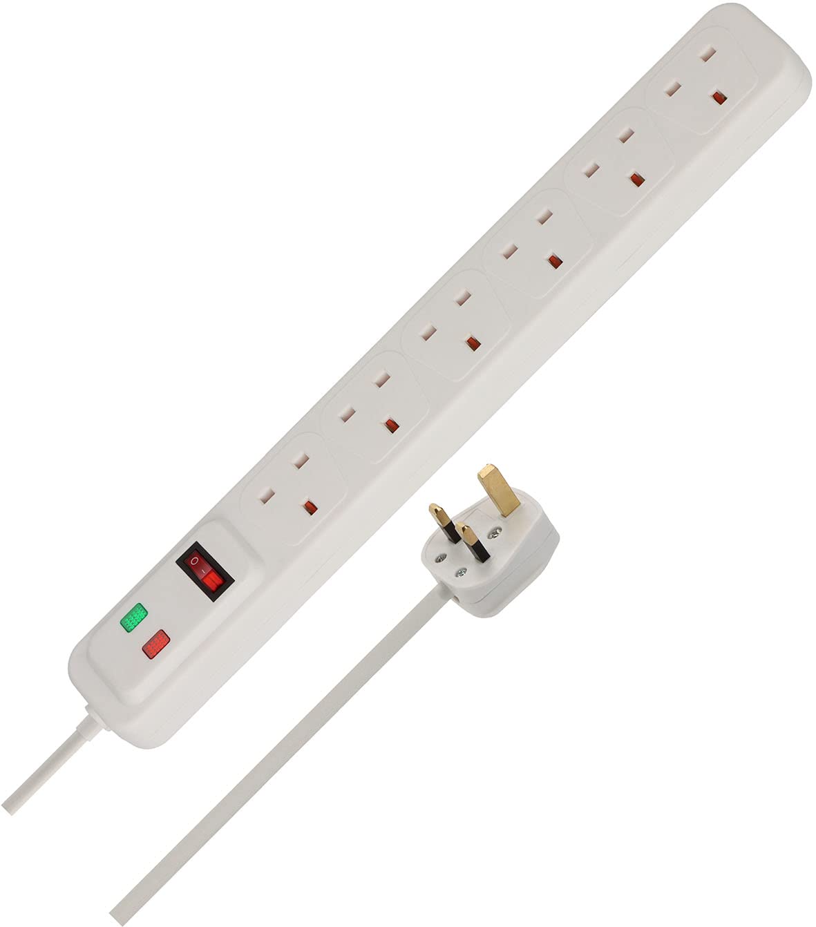 Brennenstuhl Extension Lead With Surge Protection6 Sockets2 Metre Cable from B&Q