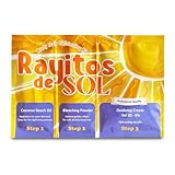 Body Hair Bleach Kit with Coconut Oil Powder Bleach Peroxide Vol 30 - 9% Itch-Free | Descolorante de Pelo, Legs Back Abdomen Arm Hair Bleach | Skin Protection and Nourishment