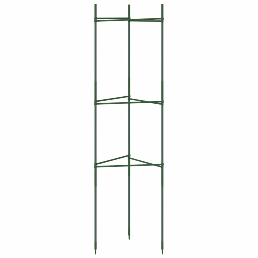 Hothingwell Tomatenkäfig, 4 Stück, 116 cm, Stahl, PE-beschichtet | Höhenverstellbar, verstellbare Form, Bodenspitze, für Tomaten, Gurken, Bohnen