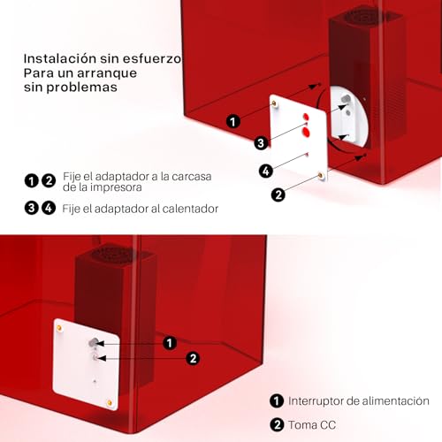 Mini Calentador Inteligente para Impresoras 3D de Resina: Control de Temperatura y Filtración de Aire - Compatible con la Mayoría de Impresoras 3D. - Fernando Cortés