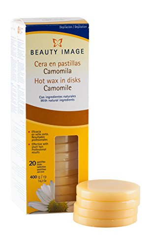 Beauty Image Camomile Hot Wax Discs, Pack of 20
