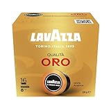 Lavazza, A Modo Mio Qualità Oro, 16 Kaffeekapseln, Ideal für einen Espresso mit Floralen und Fruchtigen Noten, 100% Arabica, Intensität 8/13, Mittlere Röstung