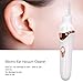 Electric Ear Suction Device, Portable Automatic Electric Vacuum Ear Pick Ear Cleaner Earwax Remover with LED Light for Earwax Removal, Soft Prevent Ear Pick Clean Tools Set (White)