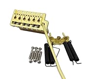 PRS-Style guitar tremolo bridge full solid. Solid full block and push-in tremolo arm will bring more sustain. Includes full bridge assembly set and mounting accessories. Well machined pure copper saddles for pure tone and sustain. 6 screw vibrato bri...