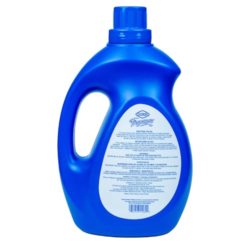 Image of Clorox Fraganzia Liquid Laundry Detergent, Lavender Scent - High Efficiency Formula for All Front and Top Load Washing Machines, Long-Lasting Fragrance, 65 Loads per Bottle, 100 Fl Oz
