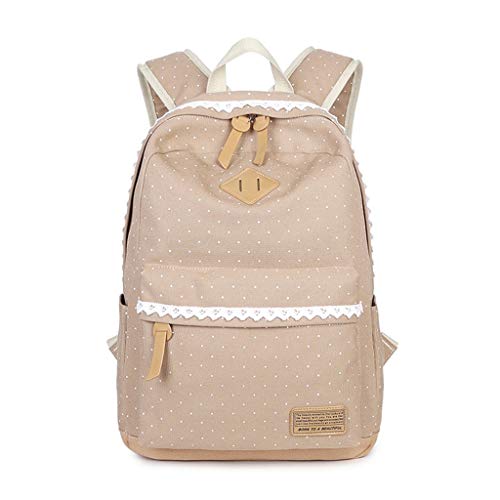 Mochila de Rayas de Lona causales para Mujer Mochilas Adolescentes Lindas para niñas