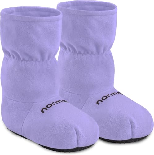 Preisvergleich Produktbild normani® Körnerpantoffeln - Hausschuhe für die Mikrowelle - Hausstiefel mit Leinsamenfüllung - extra hoher Schaft Farbe Lila Größe M=36 / 40