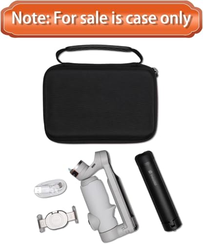 Image of VERTUS Carrying Case for DJI OSMO Mobile 6, Travel Portable Carry Bag for DJI OSMO Mobile 6 Smartphone Gimbal Stabilizer and Accessories (Hard|EVA|Black)