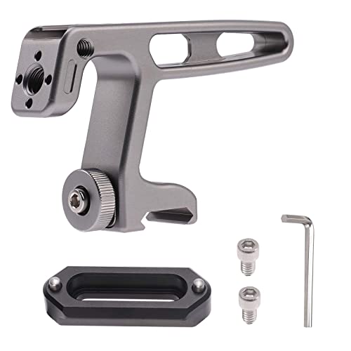 FOTGA NATO Mini Top Handle Grip + 50 mm Quick Release NATO Rail for Lightweight DSLR Mirrorless Camera Cage Rig