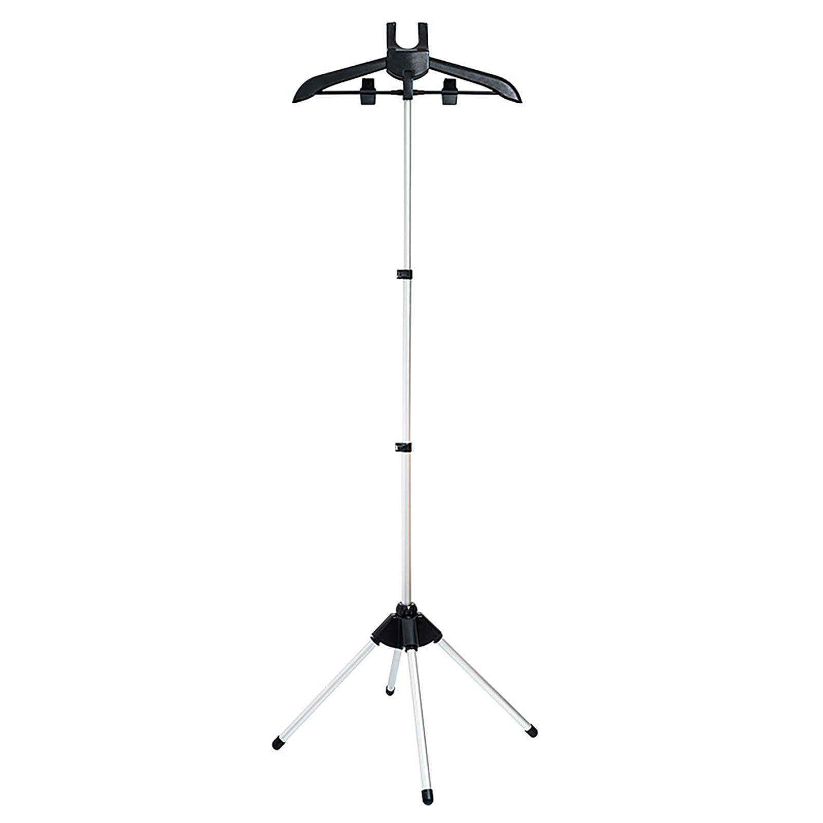 Soporte para vaporizador de mano, percha para ropa, accesorios para plancha de vapor, soporte telescópico plegable, soporte para vaporizador de mano, color negro