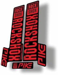 Fork Replacement Decal Sticker Compatibale for Rock Shox Pike 2018 Series Red (Matte) image 2