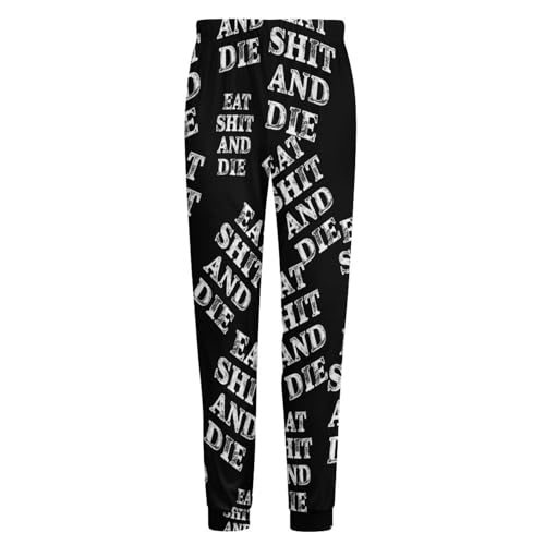 Eat Shit And Die Men's Pajama Pants Lounge Pant Sleepwear PJ Bottoms4