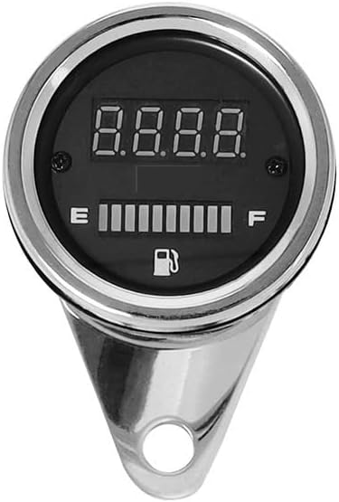 Motorcycle Odometer Gauge Universal Motorcycle Voltmeter 2 in 1 Digital Tachometer Odometer Tachometer Multi-functional Instrument Gas Fuel Gauge