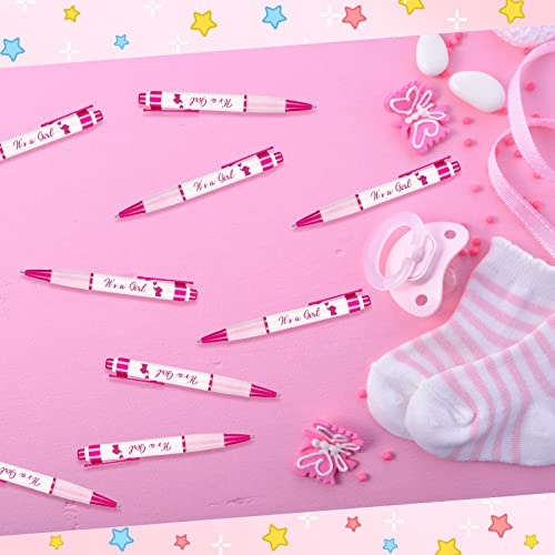 Outus 60 bolígrafos retractiles rosa bebé niña miniatura 6