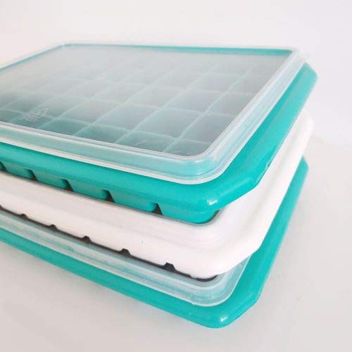 Oferta 3 Formas Gelo C/tampa 40 Gelos Empilhável Grande