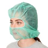 SAFEKO Polypropylene Hood, Disposable Catering Bonnets, Hairnet & Beard Cover Net for Work, Food Service...