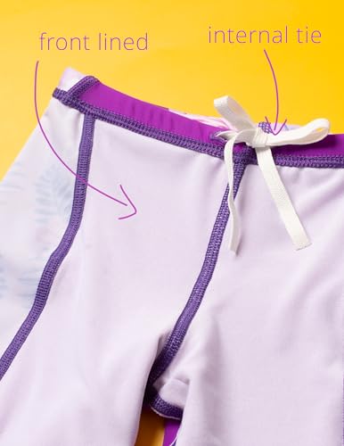 Tuga Girls Two-Piece Short Sleeve Bathing Suit Set 2-14 Years, UPF 50+4