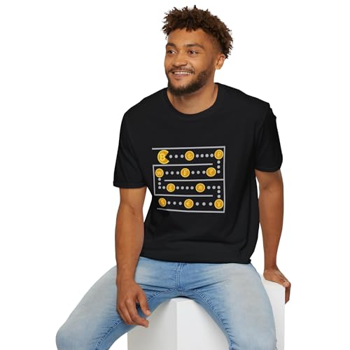 Funny Bitcoin Packman t-Shirt, Crypto Shirt for Men, Gift for Day Traders - Image 3