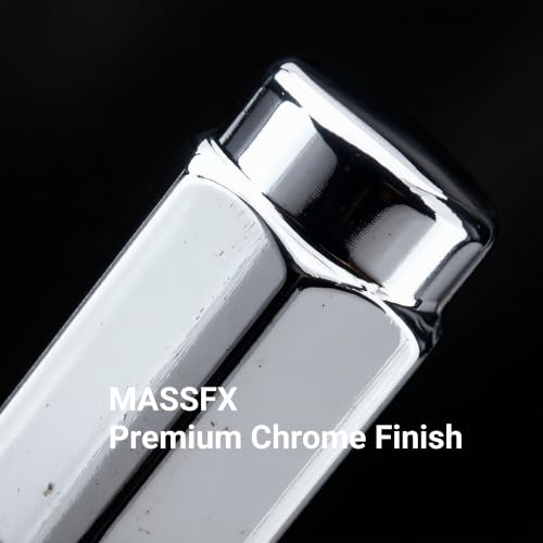 Image of MASSFX 16-Pack Durable Chrome 14mm Hex Lug Nuts, 32mm Length, & 10x1.25 Thread - Heavy Duty Replacement Lug Nuts for Golf Cart Wheels, Fits Most EZGO, Club Car & Yamaha Golf Cart Wheels
