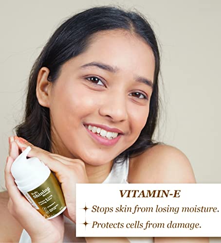 Image of Skin Shining Serum Shimmer for Glowing Skin - Radiant Complexion | Luminous Glow | Intense Hydration | Lightweight & Non-Greasy Body Shimmer with Vitamin E, Murumuru Butter & probiotics | 100% Vegan | Unisex | All Skin Types | 50ml