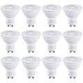 TORCHSTAR 12-Pack GU10 LED Bulbs Dimmable, 500LM 50W Halogen Equivalent, 4000K Cool White, 40° Beam Angle MR16 Spot Light Bulb for Recessed Lighting Track Lighting, UL Listed