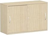 Gera Möbel Schranksystem Flex Schiebetürenschrank, Holzdekor, ahorn/ahorn, 120 x 42.5 x 79.8 cm