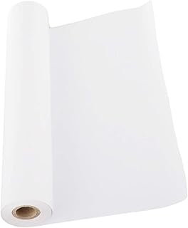 CYH White Drawing Paper Roll – 10 m White Paper Roll – Easel Paper Roll for Children Artists Sketching Painting Craft Project – 22.5 cm Wide