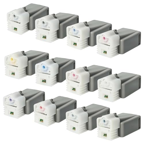 vhbw 12x Cartuchos de Tinta reemplaza Canon PFI-1000PBK, PFI-1000PM, PFI-1000PGY, PFI-1000PC, PFI-1000Y, PFI-1000R para Impresora (Compatible)