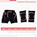 yeeplant Women's Ski Snowboard Hip Protection Shorts with Knee Pads, 3D Padded Protective Gear Set, 3 Pcs Ski Padded Shorts Knee Pads Set, Winter Sports Safety Equipment, Skating Skiing Guard Set
