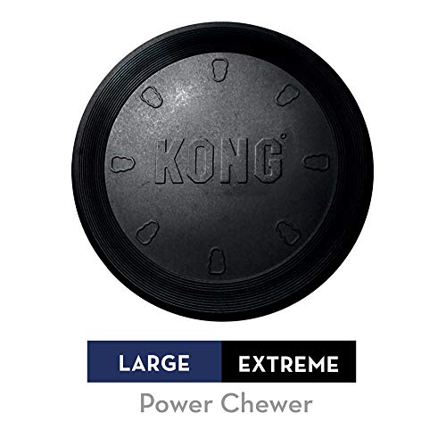 KONG - Extreme Flyer - Durable Rubber, Soft Flying Disc for Power Chewers, Black - Large Dogs - //coolthings.us