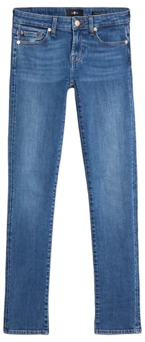 7 For All Mankind Low Skinny Yuma Jeans Femme pantalon denim bleu taille basse