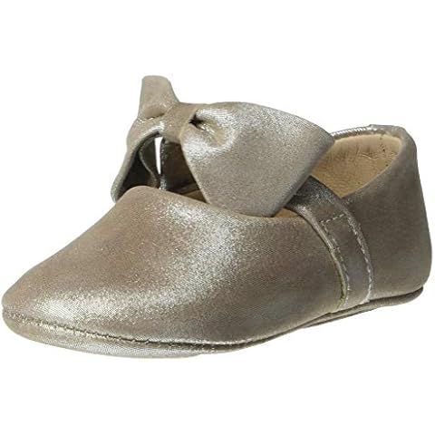 Elephantito Girls Baby Ballerina W/Bow Crib Shoe, Suede Blush, 1 UK Child Cover