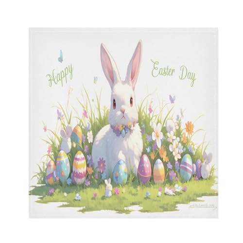 Servilletas de Tela de Pascua en Poliéster x6 miniatura 1